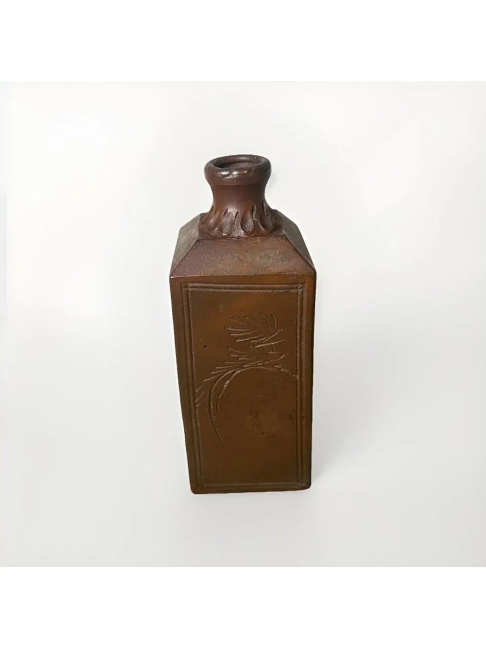 Sake Bottle Bizen Ware Tokkuri Drinking Vessel Japanese Pottery Vase Vintage Art